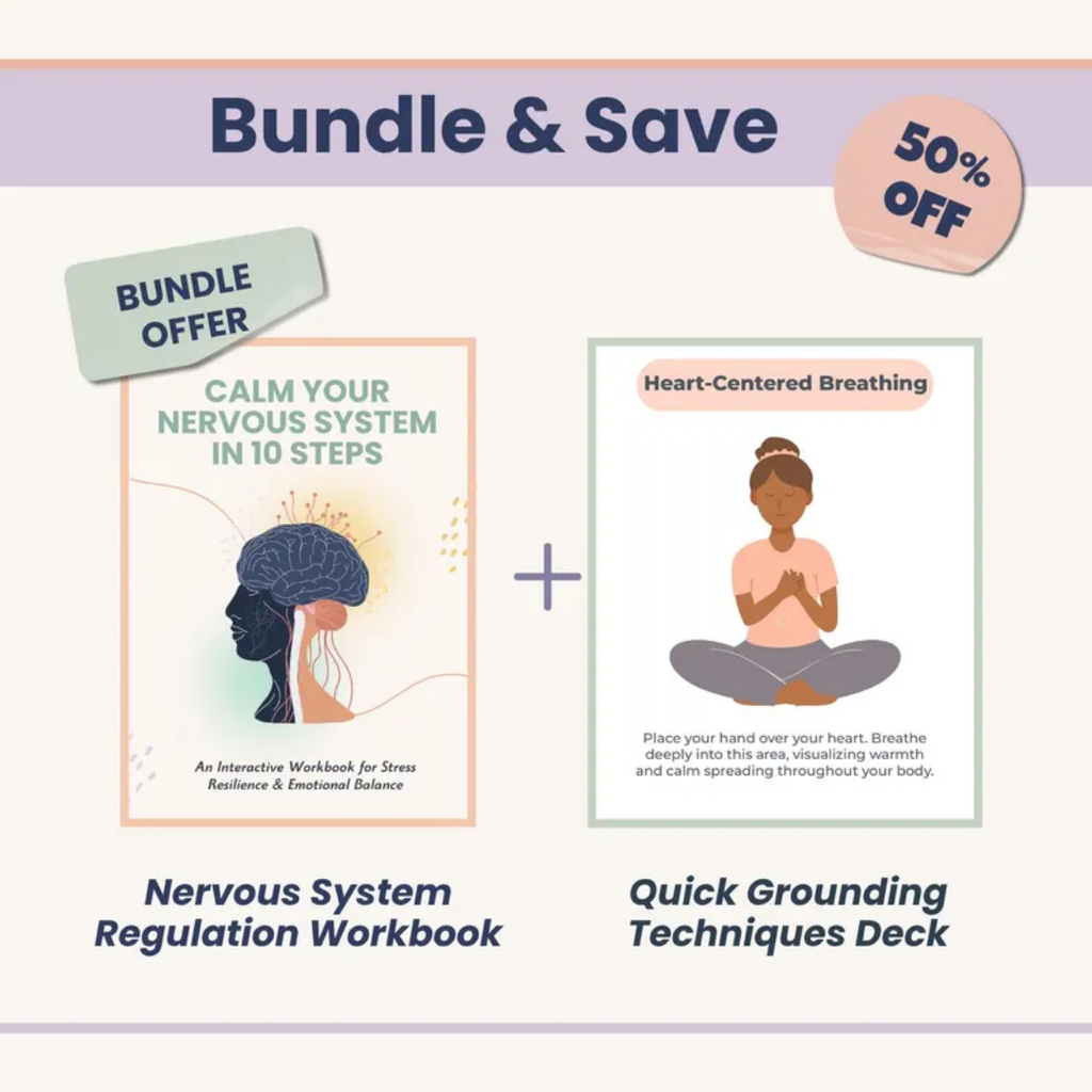 Nervous System Regulation Workbook, Somatic Exercises For Anxiety Relief