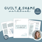 Guilt and Shame Workbook, Trauma Recovery, Self Compassion Worksheets