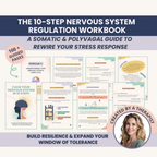 Nervous System Regulation Workbook, Somatic Exercises For Anxiety Relief