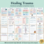 Healing From Trauma, Recovery Workbook, Instant Download