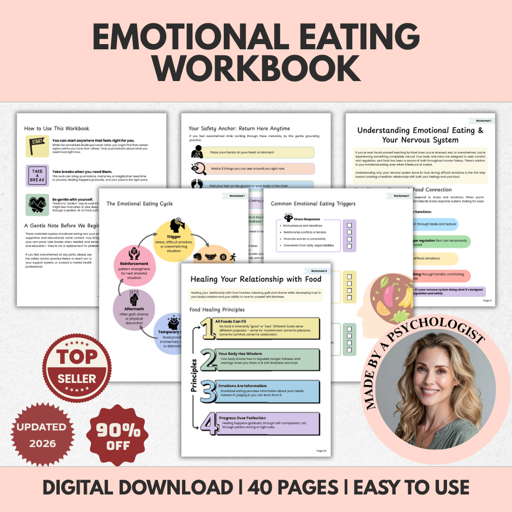 Emotional Eating Workbook, End Cravings With Mind Body Tools