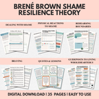 Brené Brown Shame Resilience Theory, Healthy Boundaries Toolkit for Adults