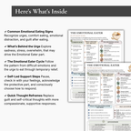 Emotional Eating Cheat Sheet, Instant Download