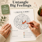 Untangle Emotions, Mental Health & Self Regulation Activities, 50+ Pages, Instant Download