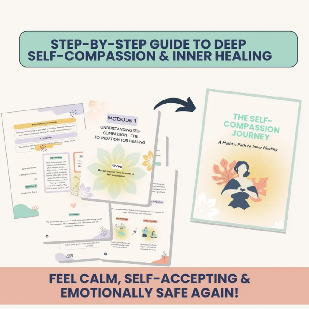 Self Compassion Workbook, Rebuild Trust And Quiet Inner Critic