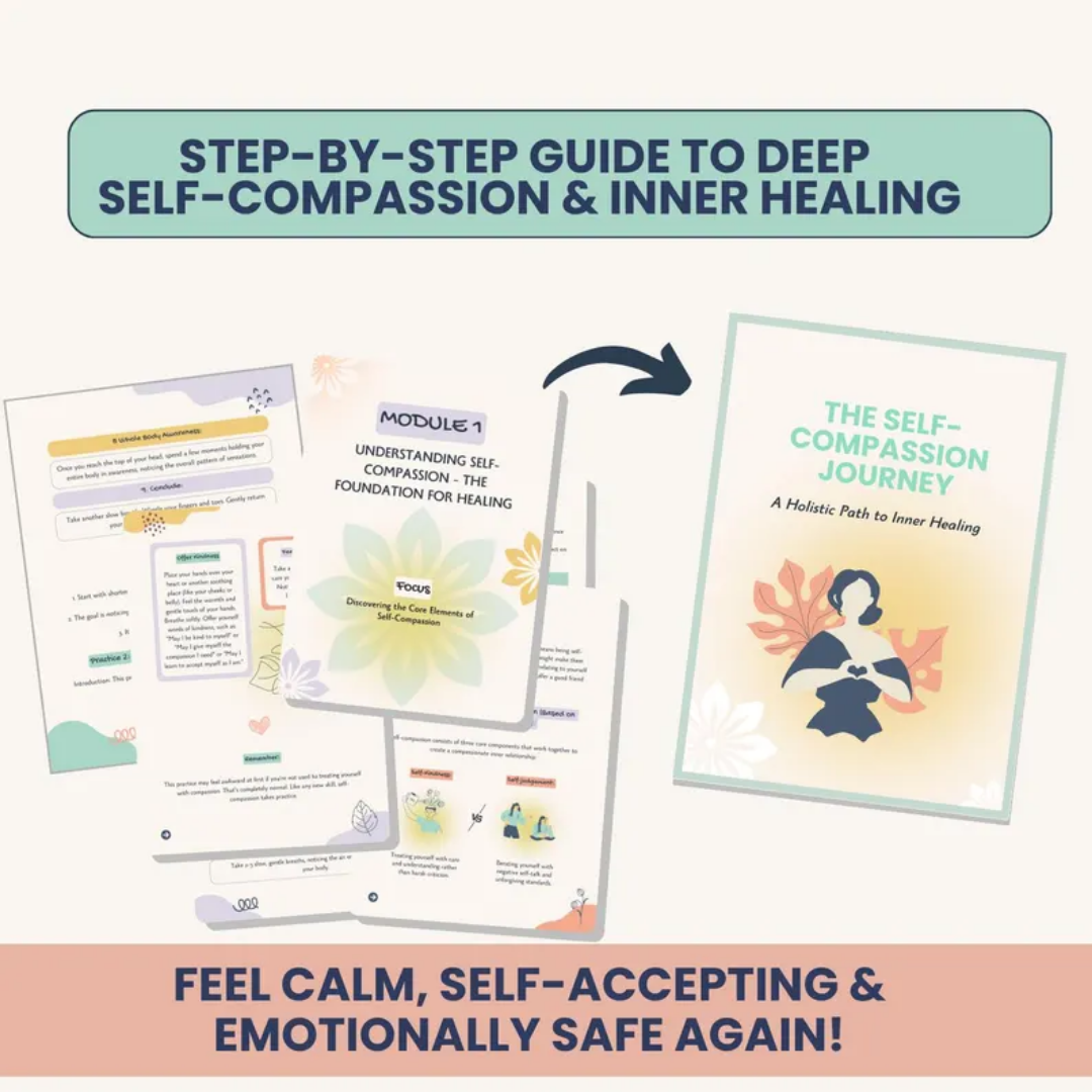 Self Compassion Workbook, Rebuild Trust And Quiet Inner Critic