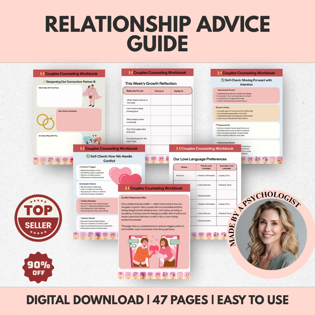 Relationship Workbook For Couples, Communication And Marriage Growth Guide