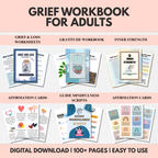 Grief And Loss Workbook, Healing Journal For Adults And Teens