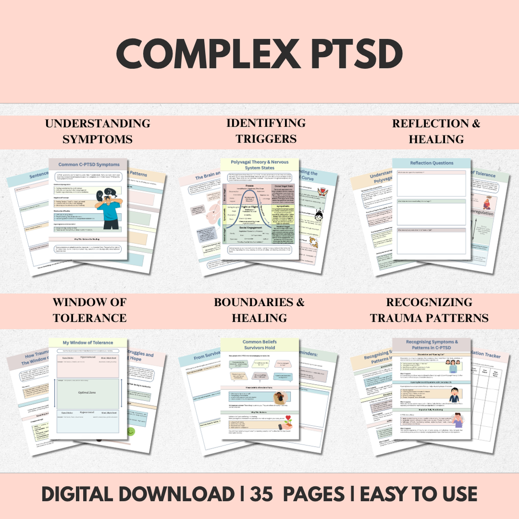 Complex PTSD Workbook, Complex Trauma Healing & Recovery, Instant Download