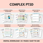 Complex PTSD Workbook, Complex Trauma Healing & Recovery, Instant Download