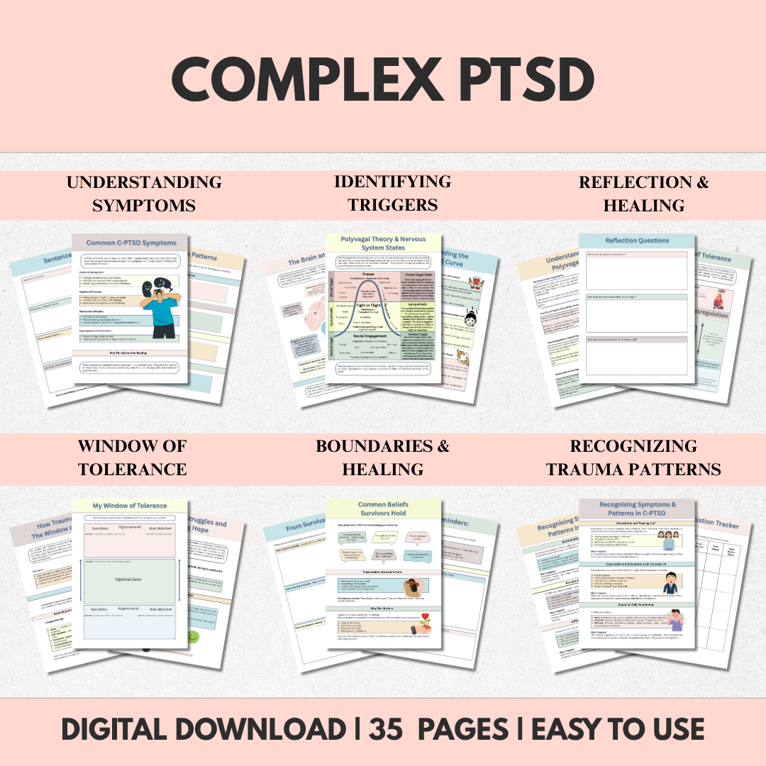 Complex PTSD Workbook, Complex Trauma Healing & Recovery, Instant Download