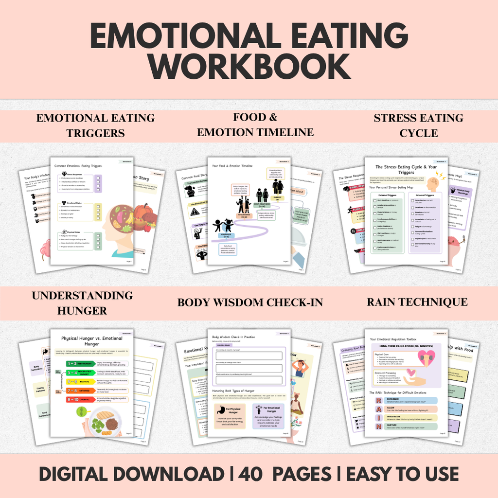 Emotional Eating Workbook, End Cravings With Mind Body Tools