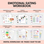 Emotional Eating Workbook, End Cravings With Mind Body Tools