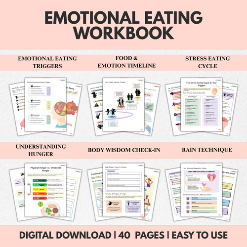 Emotional Eating Workbook, End Cravings With Mind Body Tools