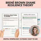 Brené Brown Shame Resilience Theory, Healthy Boundaries Toolkit for Adults