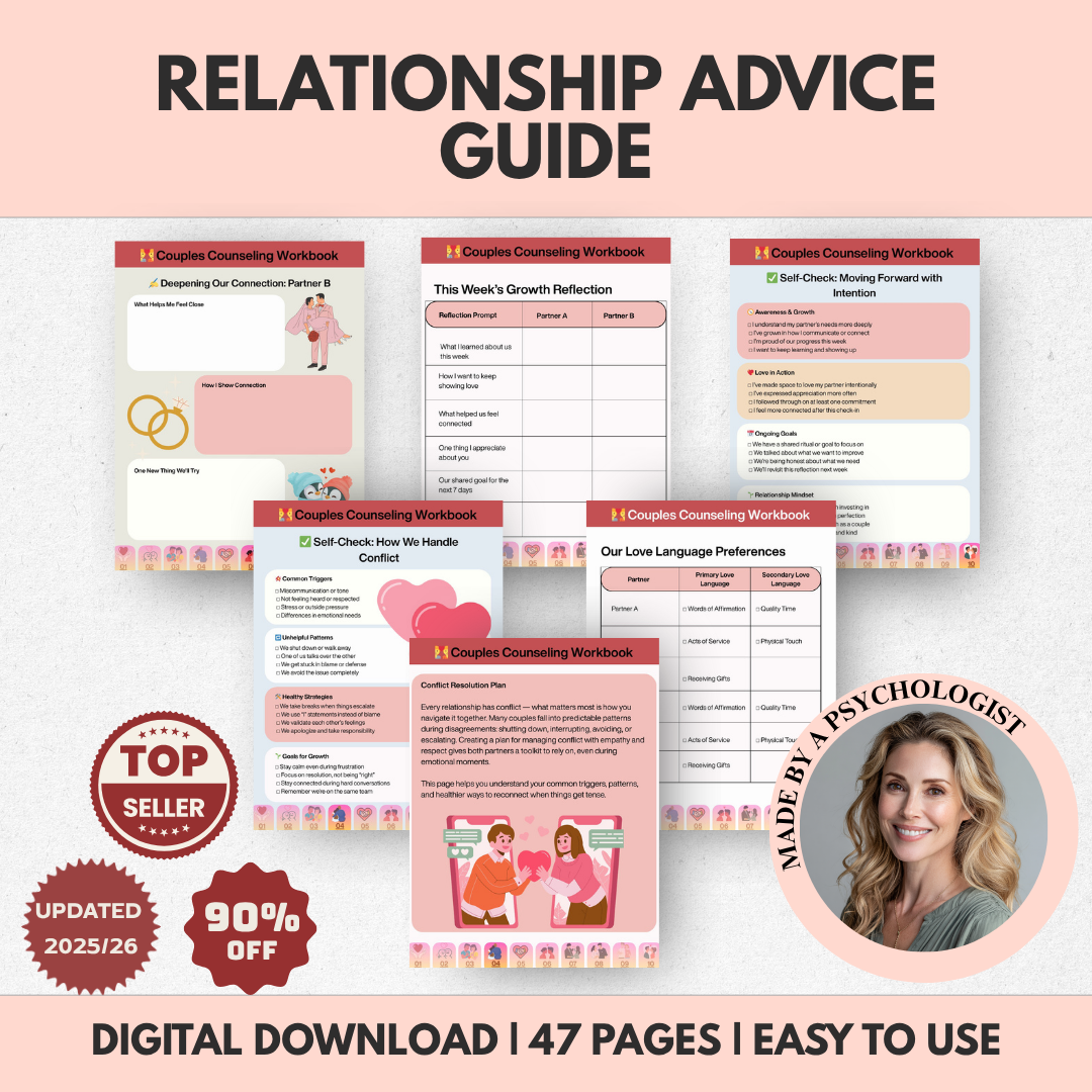 Relationship Workbook For Couples, Communication And Marriage Growth Guide