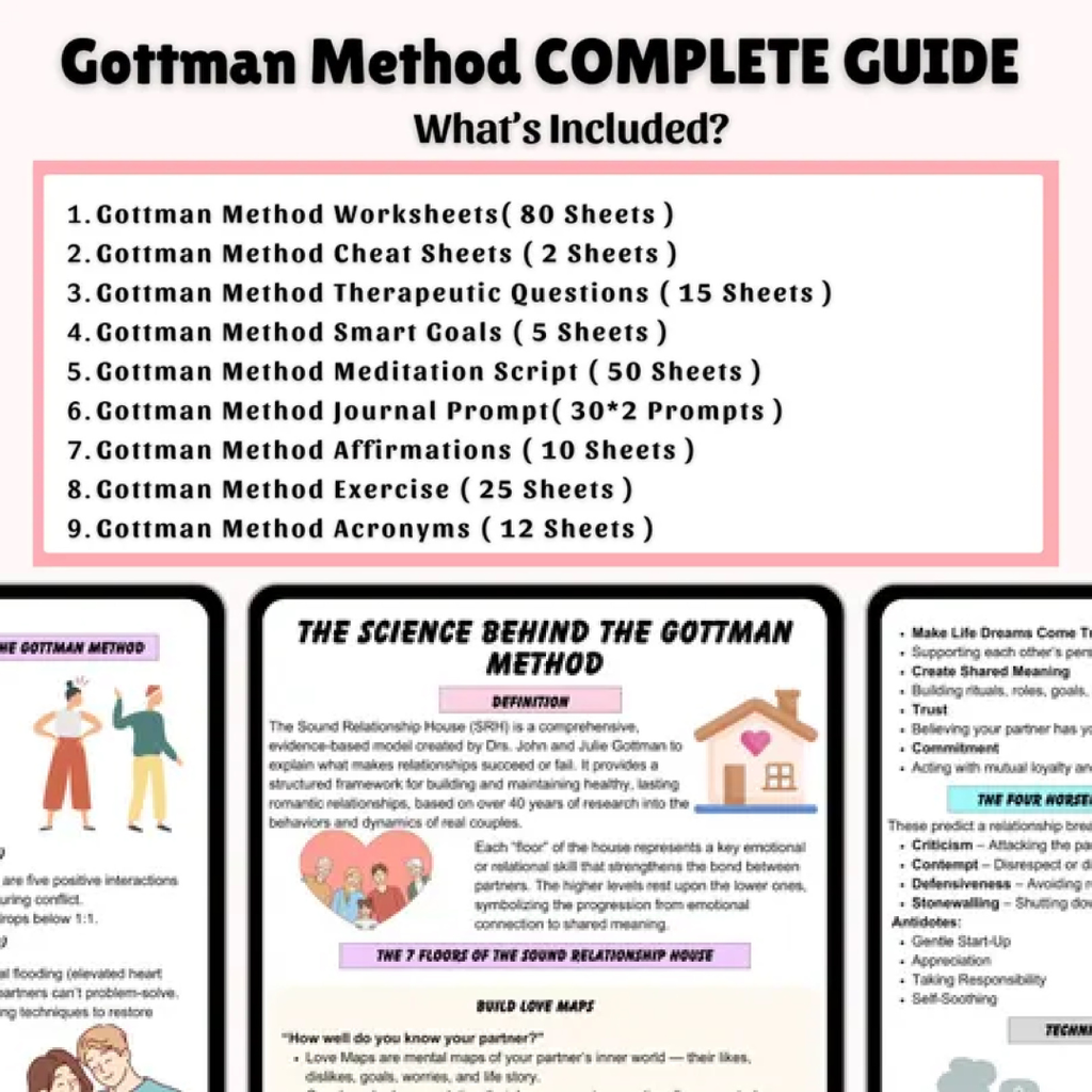 Gottman Method Complete Guide, Communication Tools For Couples And Relationships