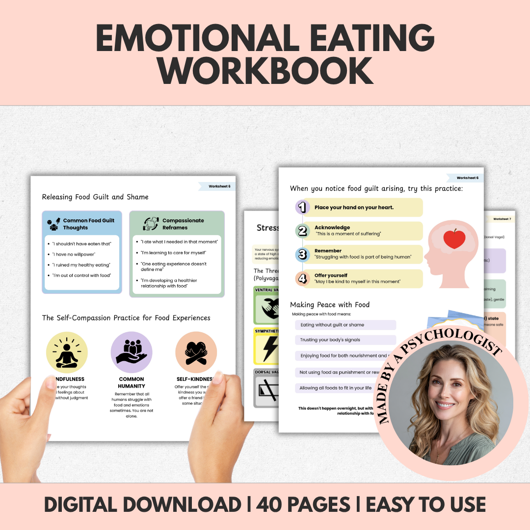 Emotional Eating Workbook, End Cravings With Mind Body Tools