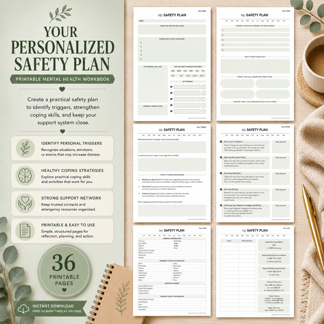 Grief Toolkit Workbook, Therapeutic Worksheets For Processing Loss