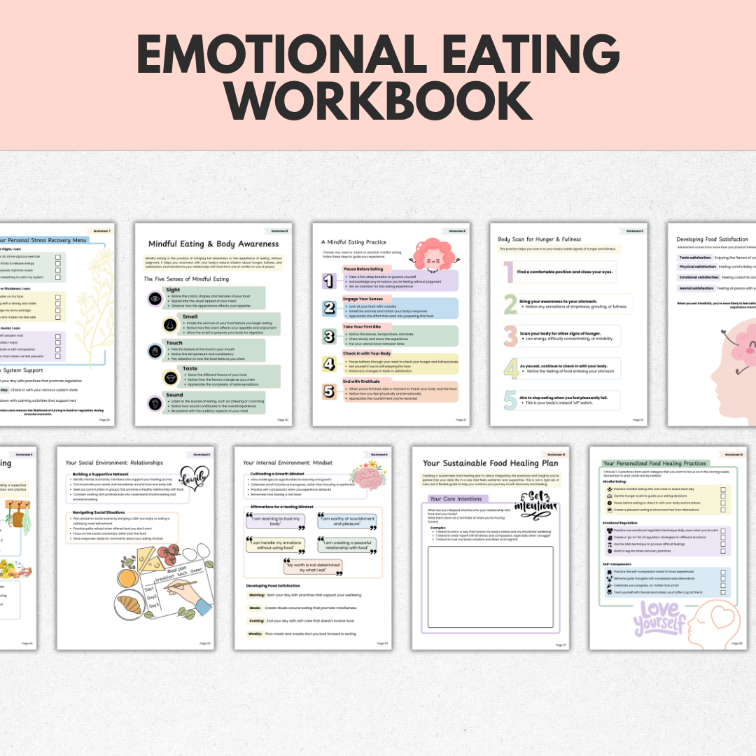 Emotional Eating Workbook, End Cravings With Mind Body Tools
