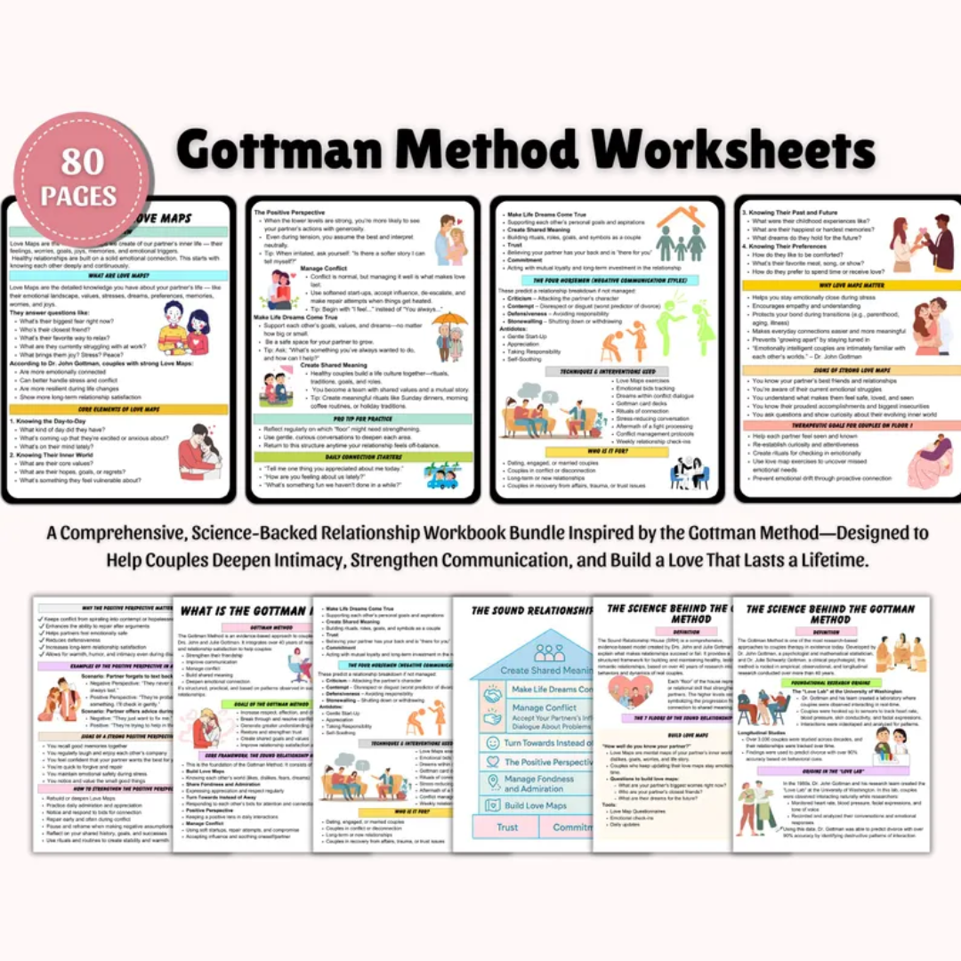 Gottman Method Complete Guide, Communication Tools For Couples And Relationships