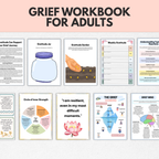 Grief And Loss Workbook, Healing Journal For Adults And Teens