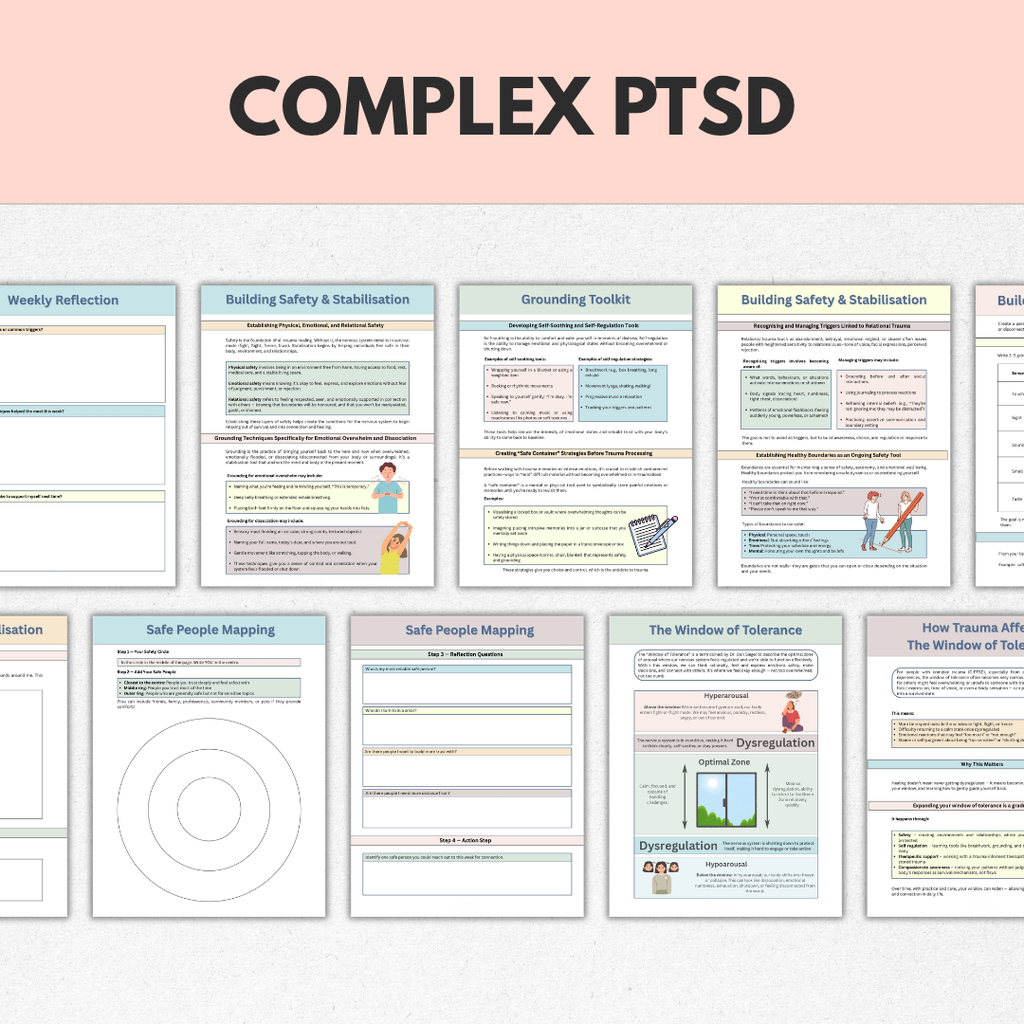 Complex PTSD Workbook, Complex Trauma Healing & Recovery, Instant Download