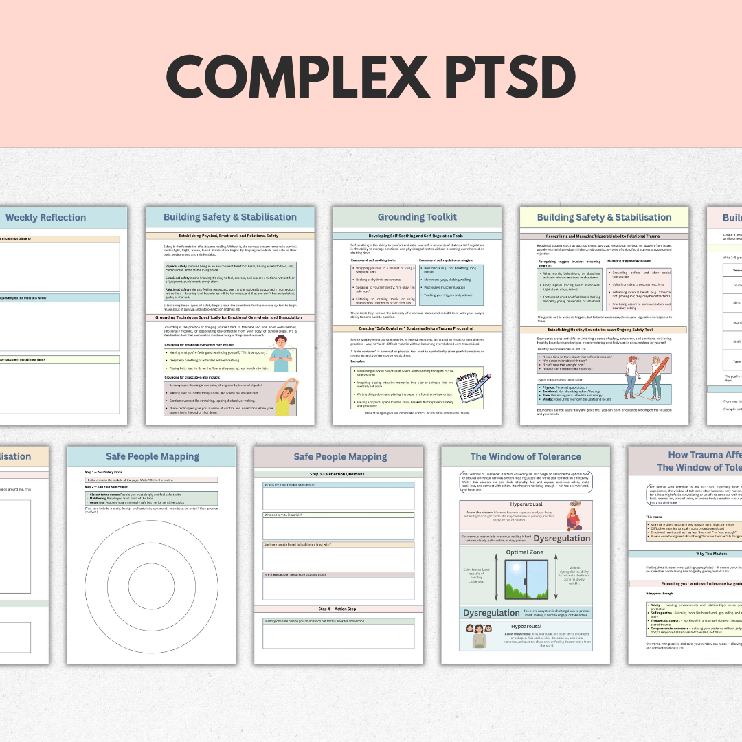 Complex PTSD Workbook, Complex Trauma Healing & Recovery, Instant Download
