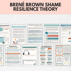 Brené Brown Shame Resilience Theory, Healthy Boundaries Toolkit for Adults