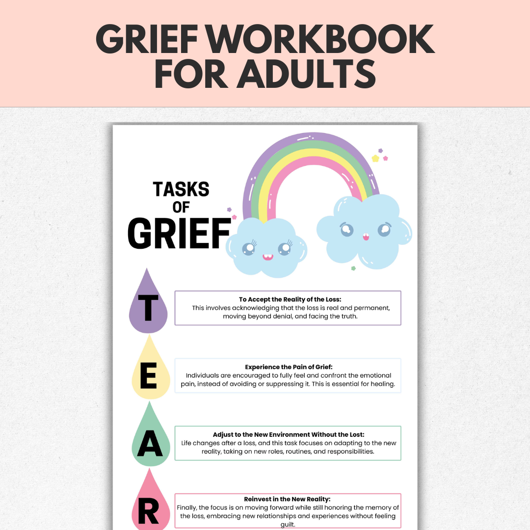 Grief And Loss Workbook, Healing Journal For Adults And Teens