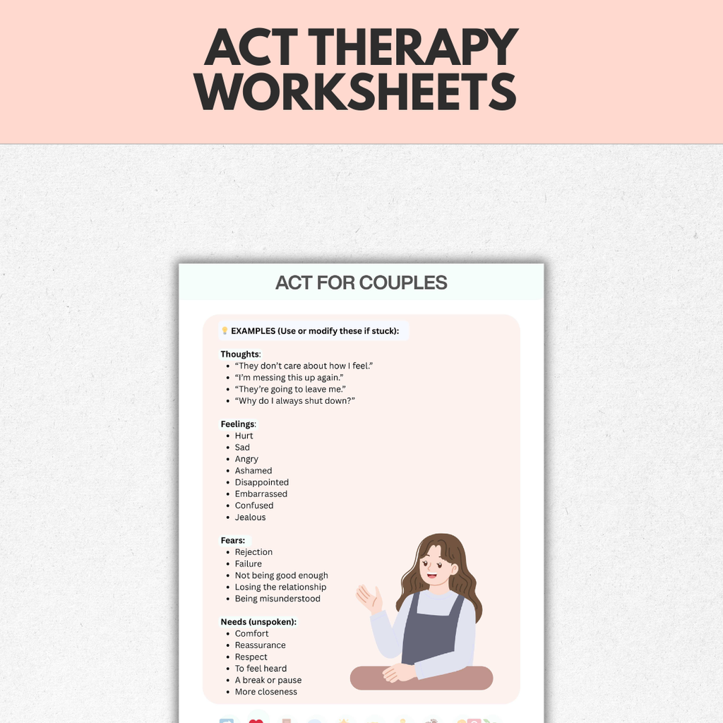ACT Therapy Workbook For Couples, Relationship Skills And Communication Tools