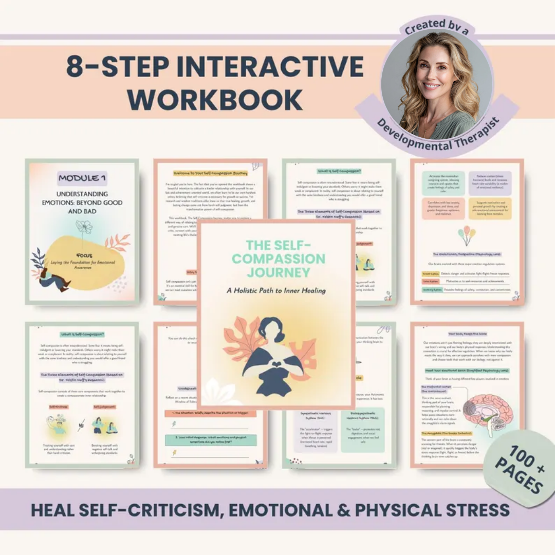 Self Compassion Workbook, Rebuild Trust And Quiet Inner Critic
