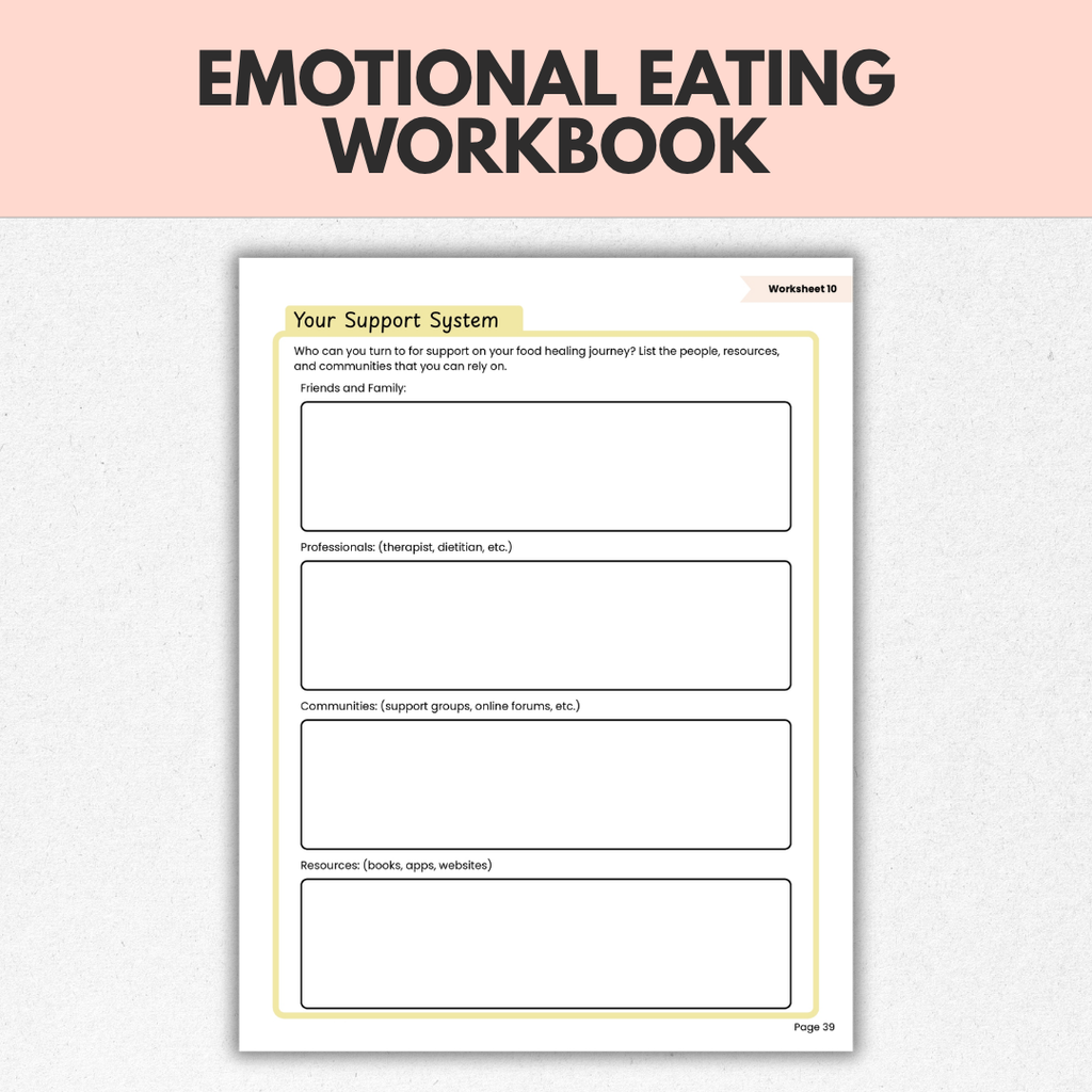 Emotional Eating Workbook, End Cravings With Mind Body Tools