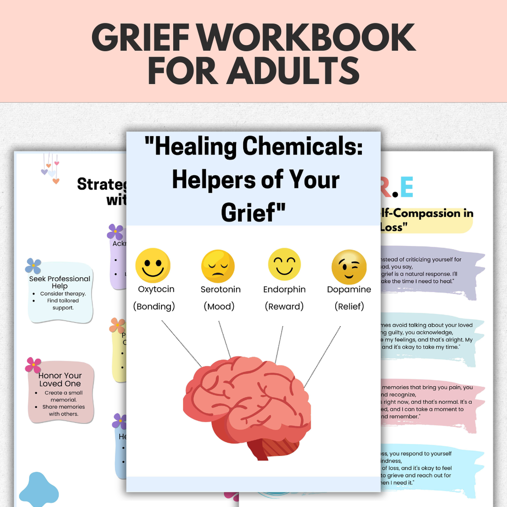 Grief And Loss Workbook, Healing Journal For Adults And Teens