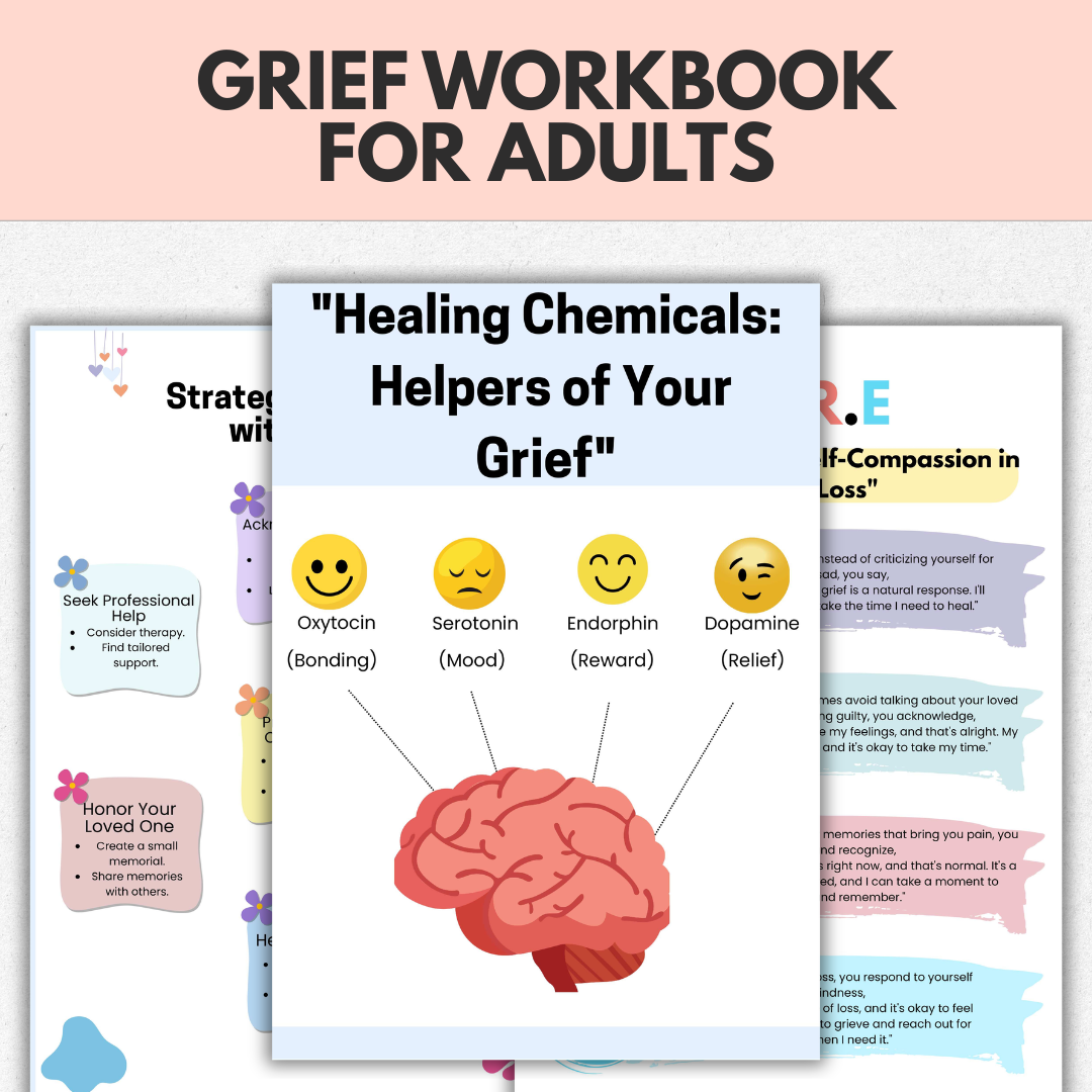 Grief And Loss Workbook, Healing Journal For Adults And Teens