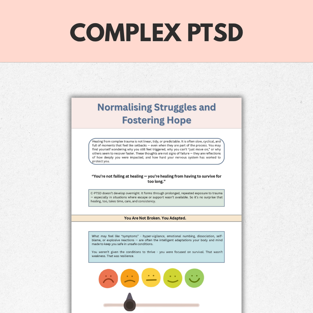 Complex PTSD Workbook, Complex Trauma Healing & Recovery, Instant Download