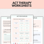 ACT Therapy Workbook For Couples, Relationship Skills And Communication Tools