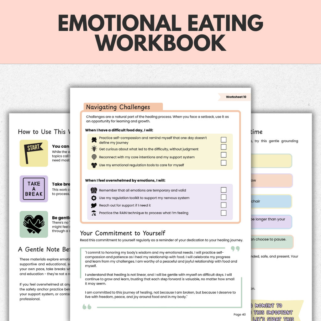 Emotional Eating Workbook, End Cravings With Mind Body Tools