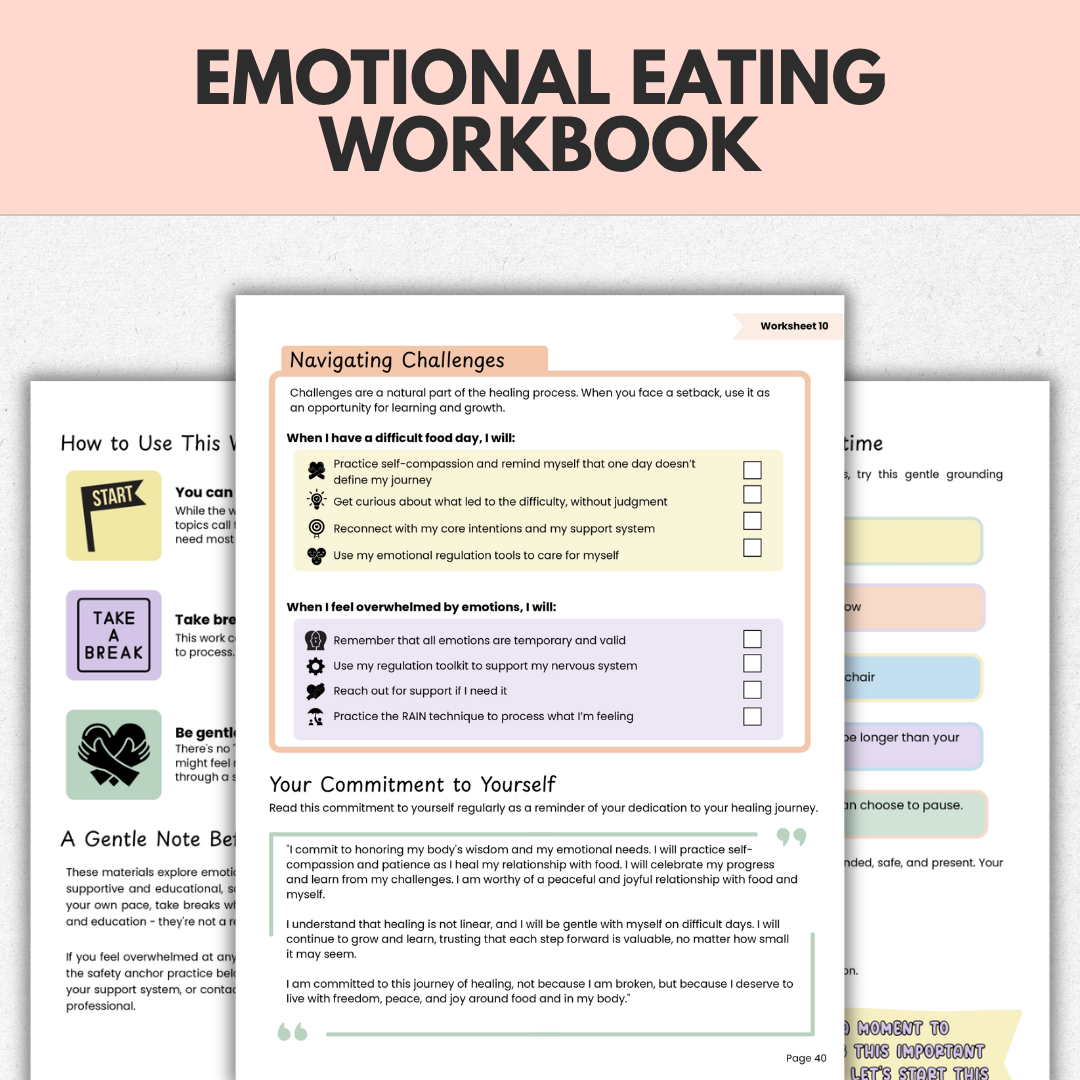 Emotional Eating Workbook, End Cravings With Mind Body Tools