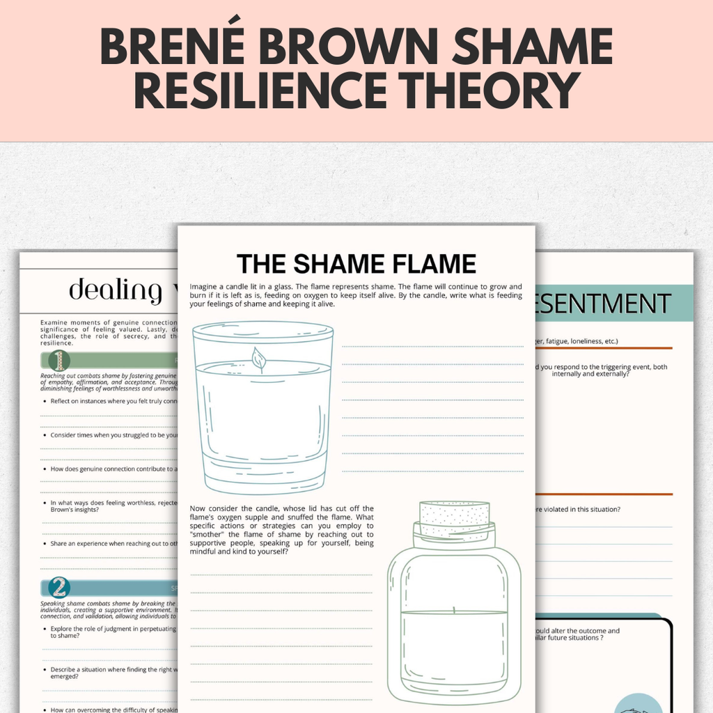 Brené Brown Shame Resilience Theory, Healthy Boundaries Toolkit for Adults