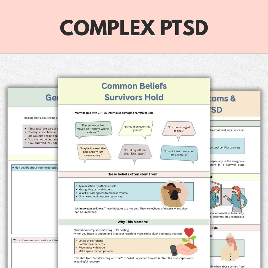 Complex PTSD Workbook, Complex Trauma Healing & Recovery, Instant Download