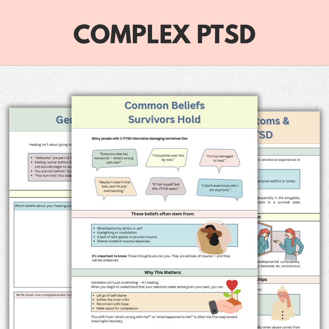 Complex PTSD Workbook, Complex Trauma Healing & Recovery, Instant Download