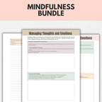 Mindfulness Bundle, Grounding Techniques, Calming Activities, Instant Download