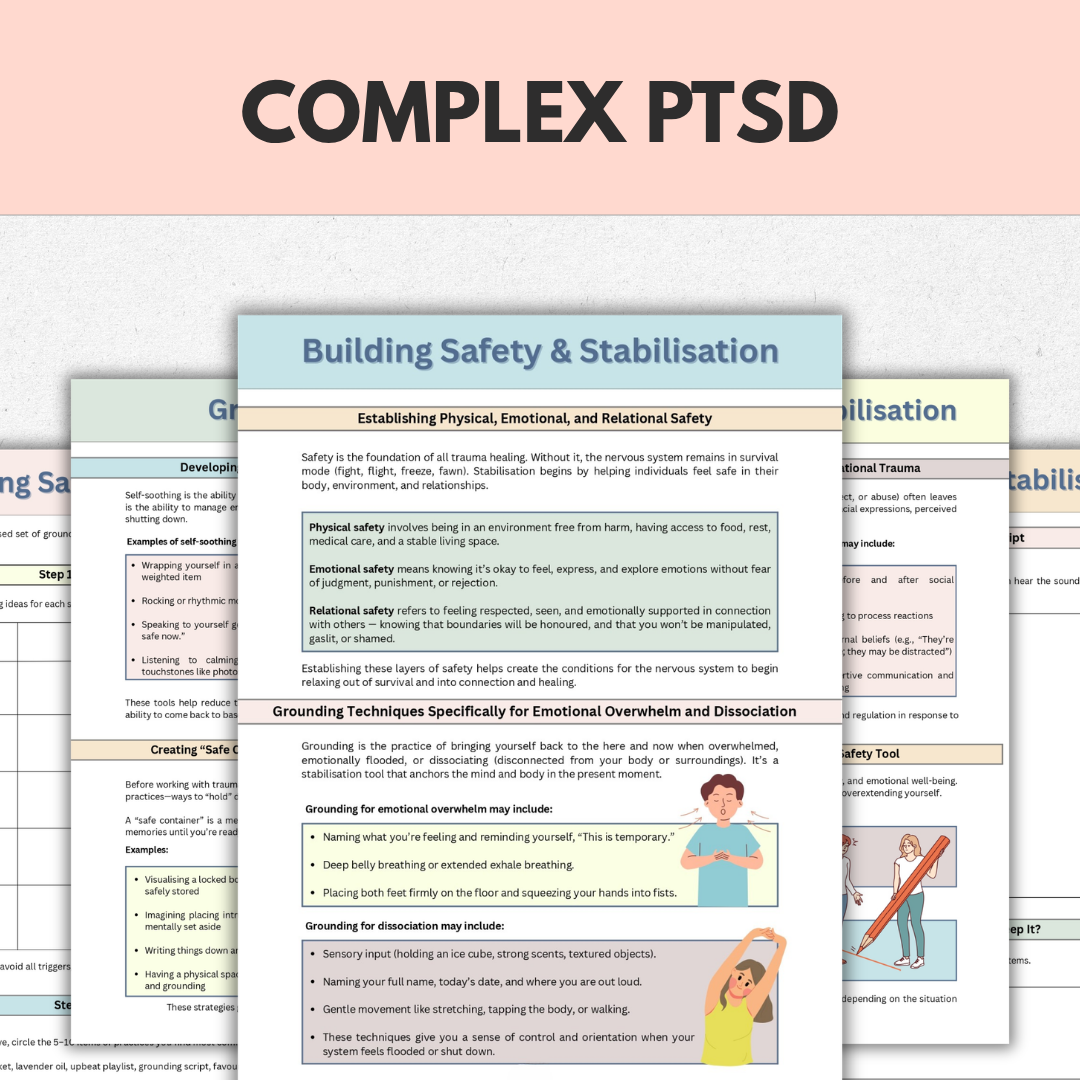 Complex PTSD Workbook, Complex Trauma Healing & Recovery, Instant Download
