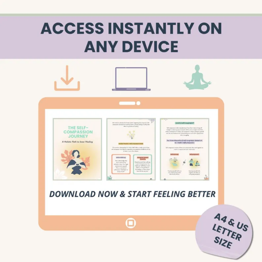 Self Compassion Workbook, Rebuild Trust And Quiet Inner Critic
